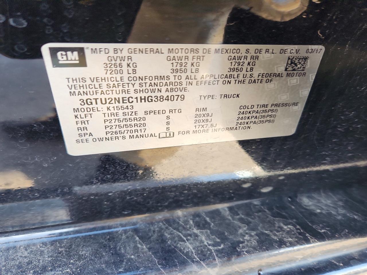 2017 GMC Sierra K1500 SLT