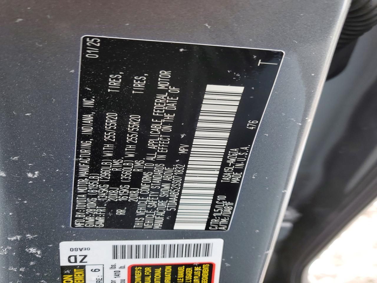 2025 Toyota Grand Highlander le