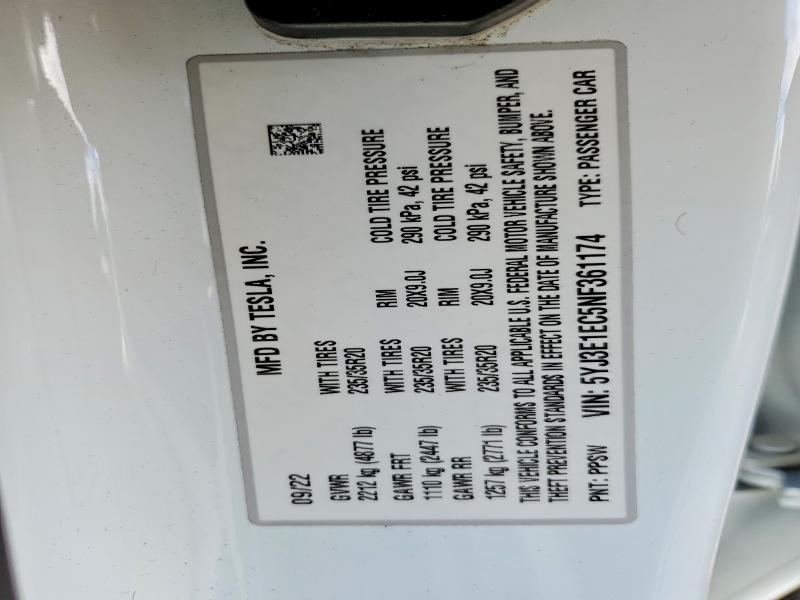 2022 Tesla Model 3