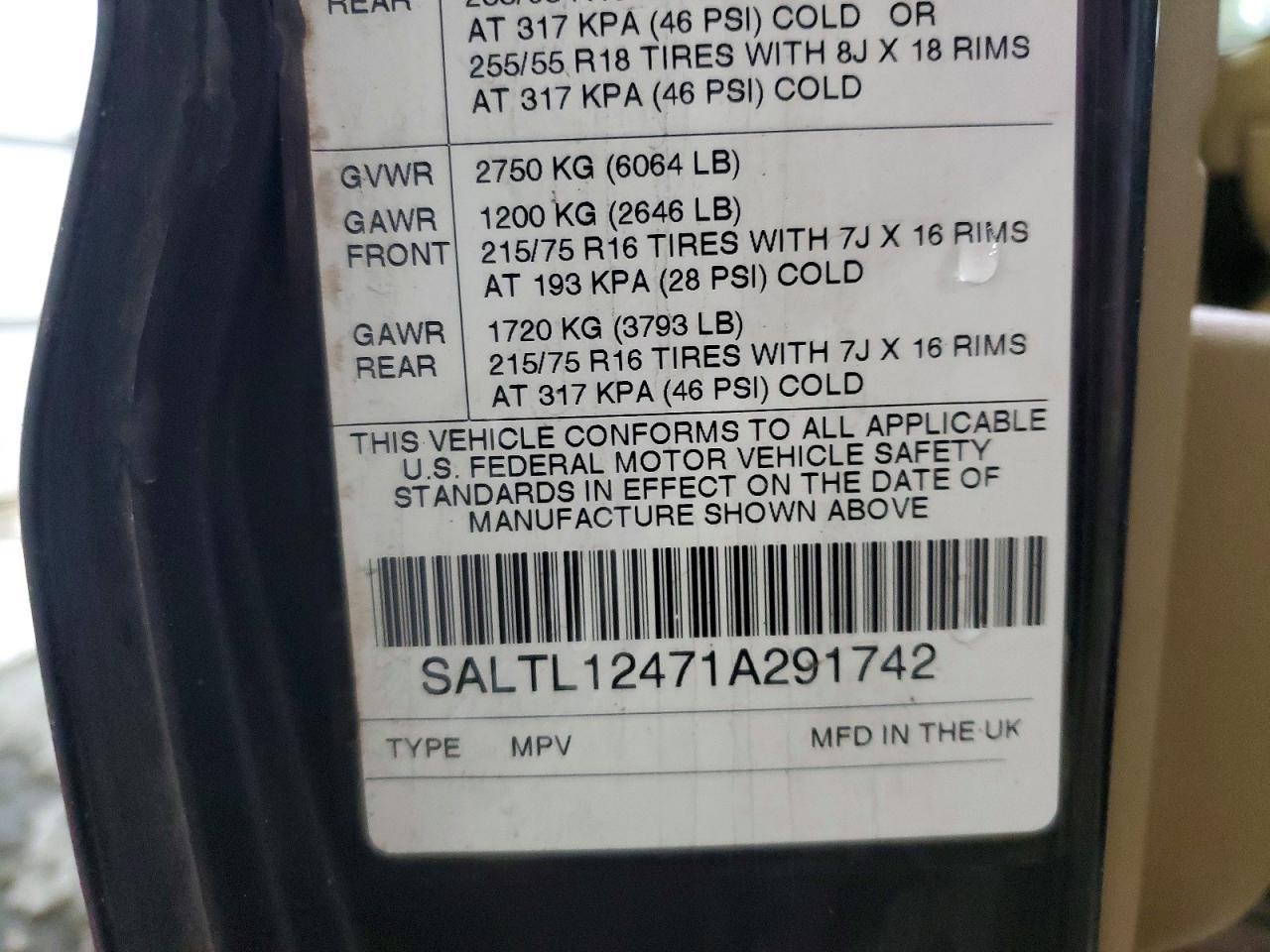 2001 Land Rover Discovery ii sd