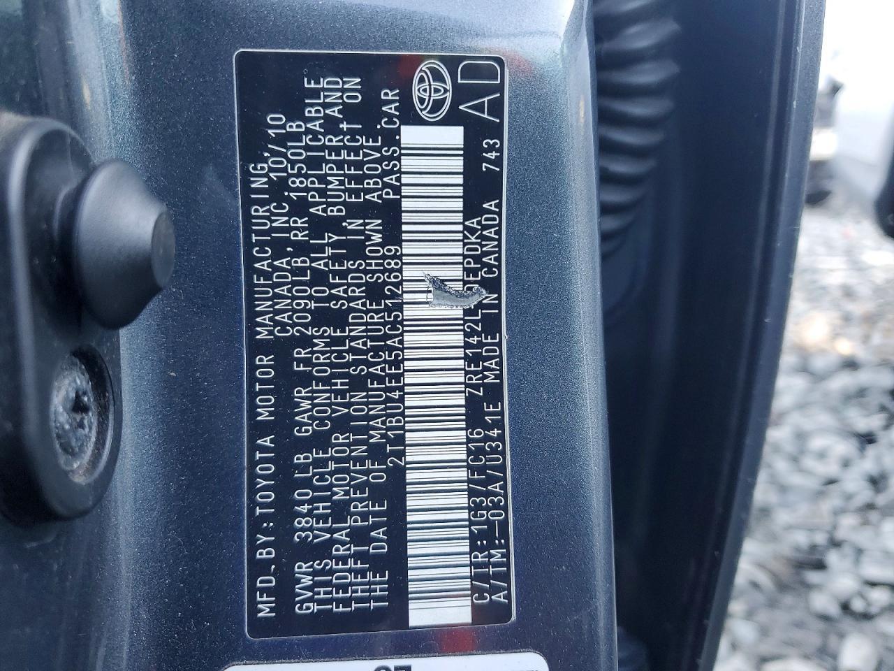 2010 Toyota Corolla Base