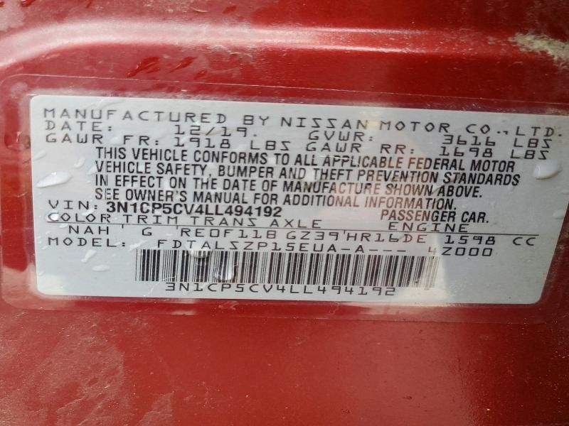 2020 Nissan Kicks sv