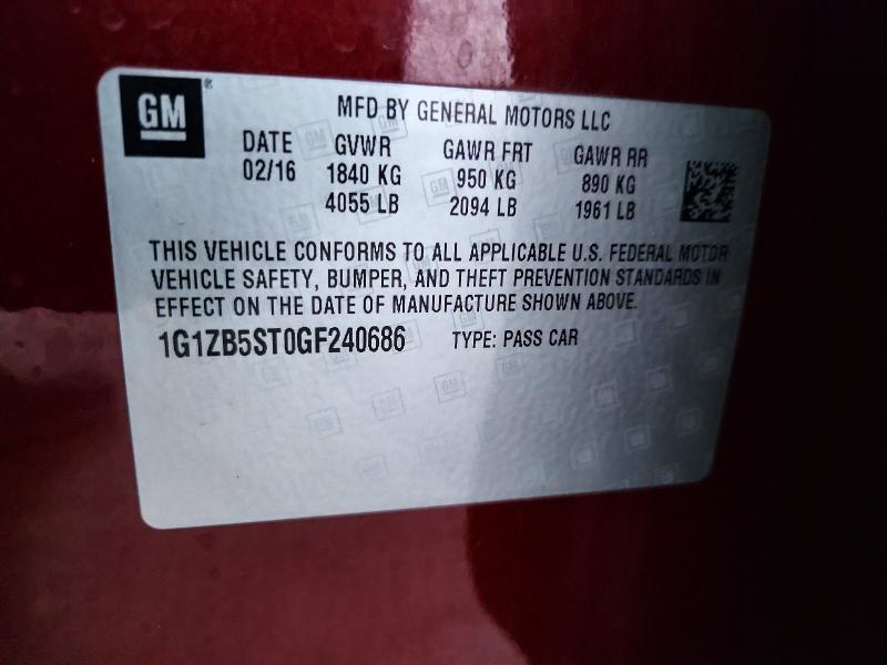 2016 Chevrolet Malibu ls