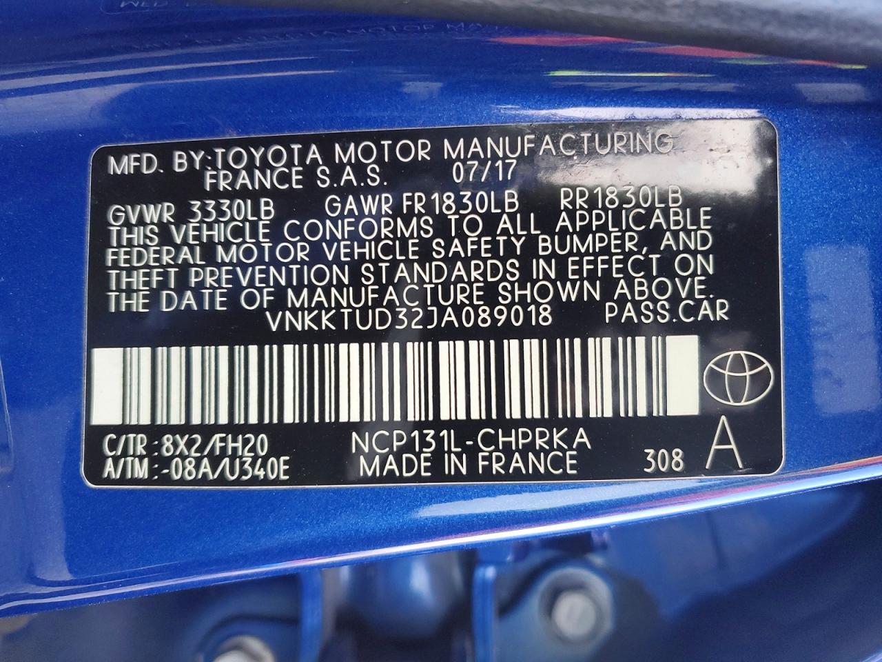 2018 Toyota Yaris 5-door l