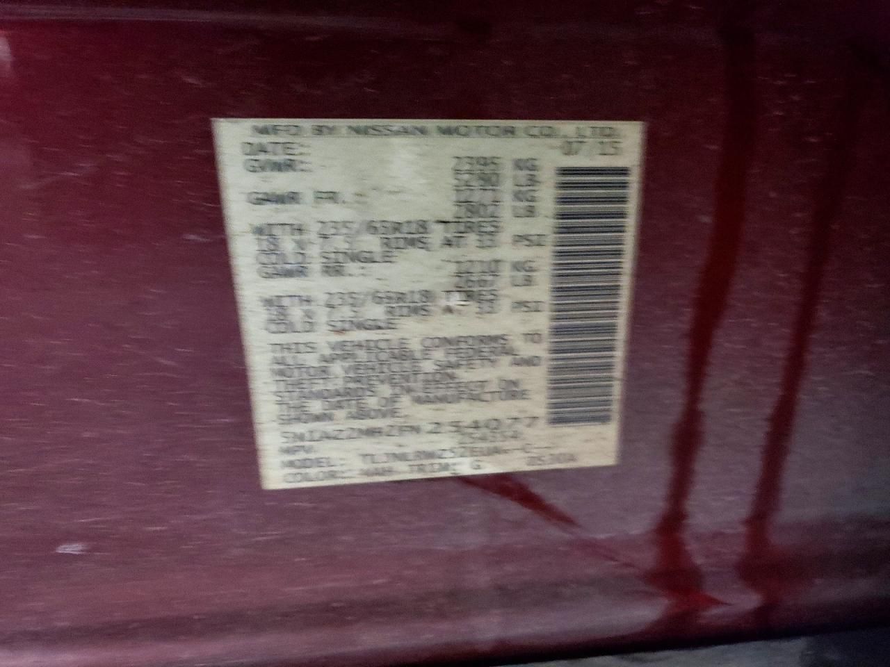 2015 Nissan Murano s