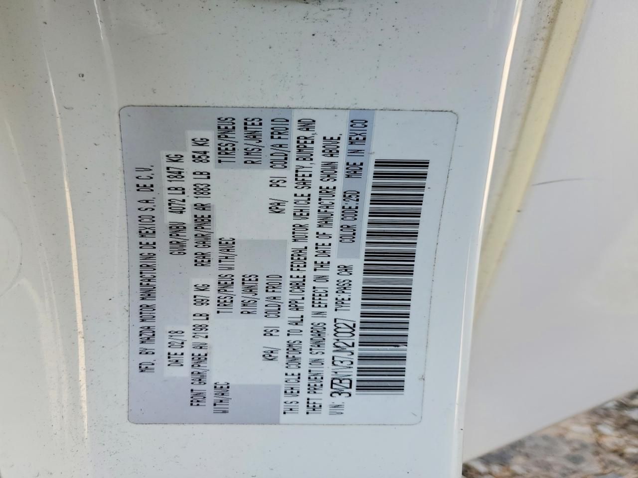 2018 Mazda 3 Touring