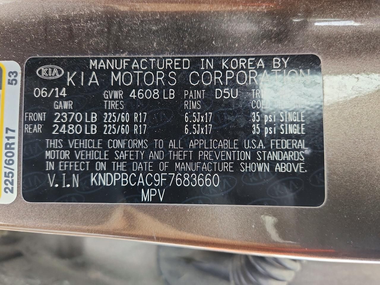 2015 KIA Sportage lx