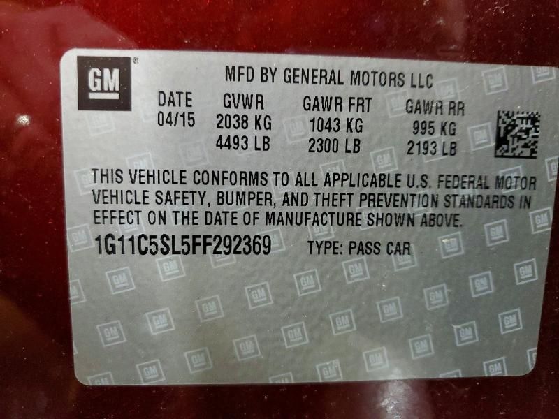 2015 Chevrolet Malibu 1LT