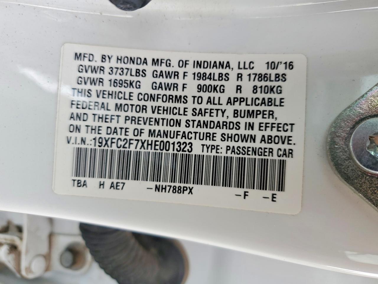 2017 Honda Civic ex