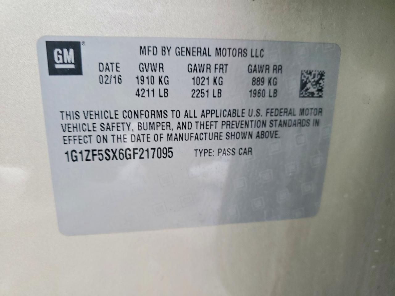 2016 Chevrolet Malibu lt