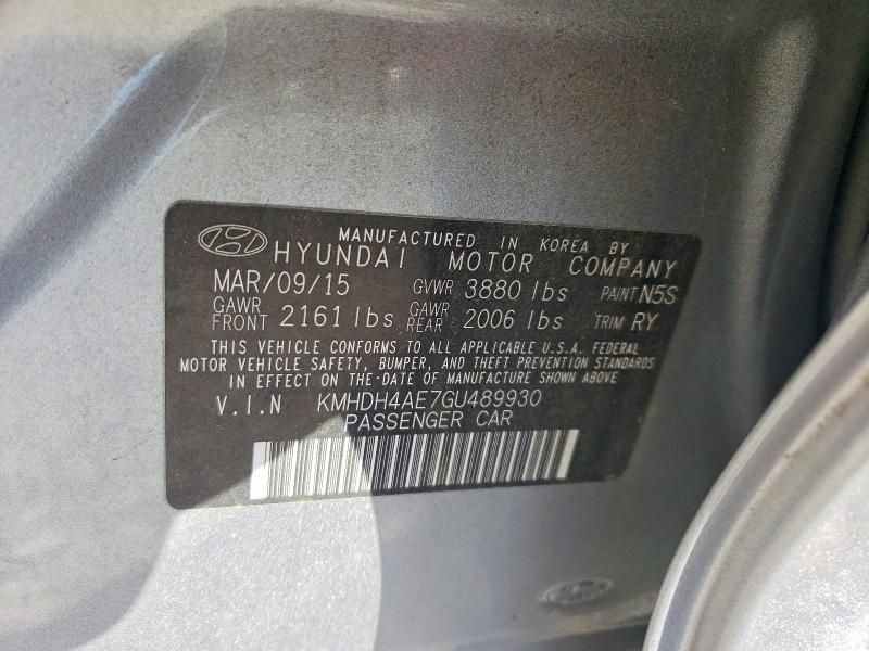 2016 Hyundai Elantra se