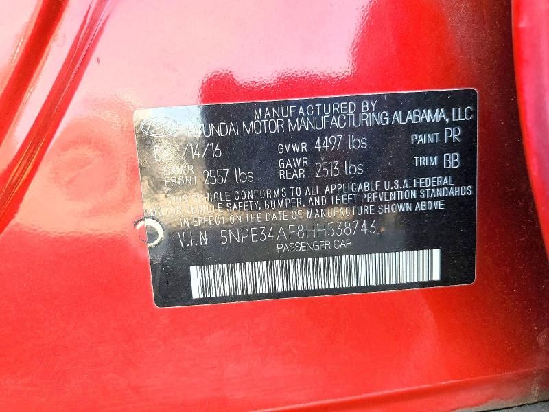 2017 Hyundai Sonata Sport