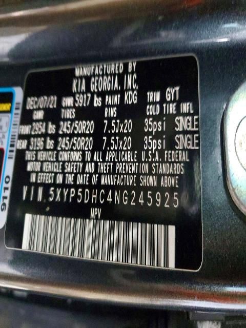 2022 KIA Telluride sx