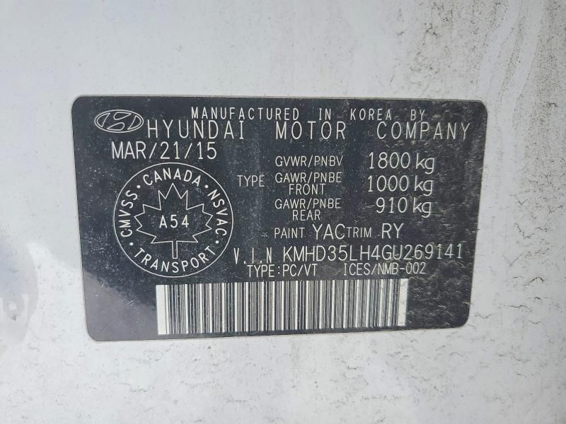 2016 Hyundai Elantra gt