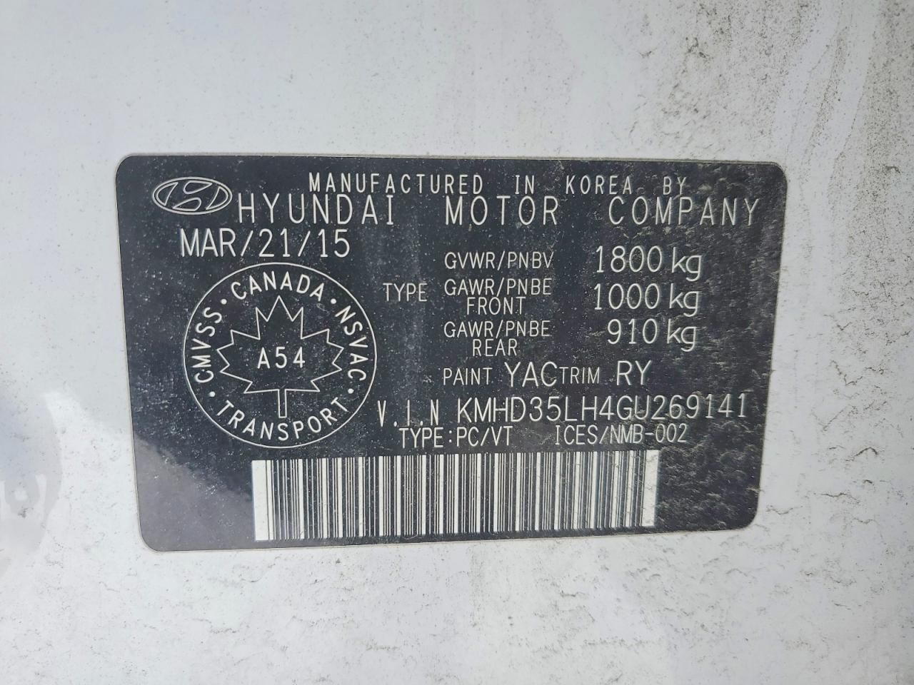 2016 Hyundai Elantra gt