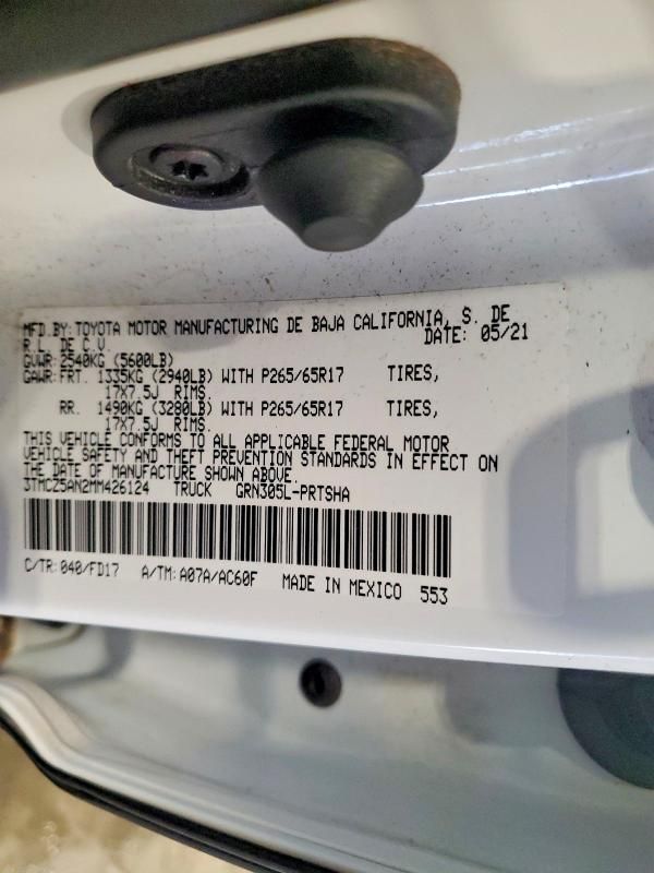 2021 Toyota Tacoma Double cab