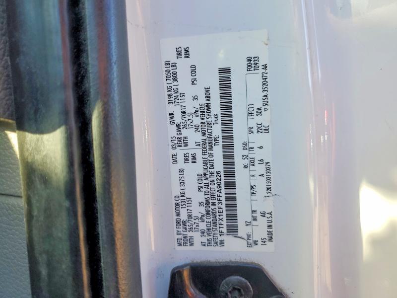 2015 Ford F150 Super cab