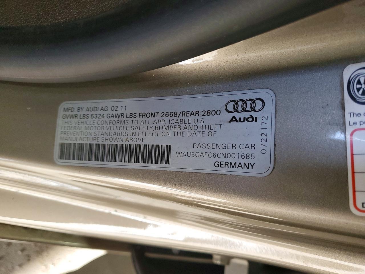 2012 Audi A7 Prestige