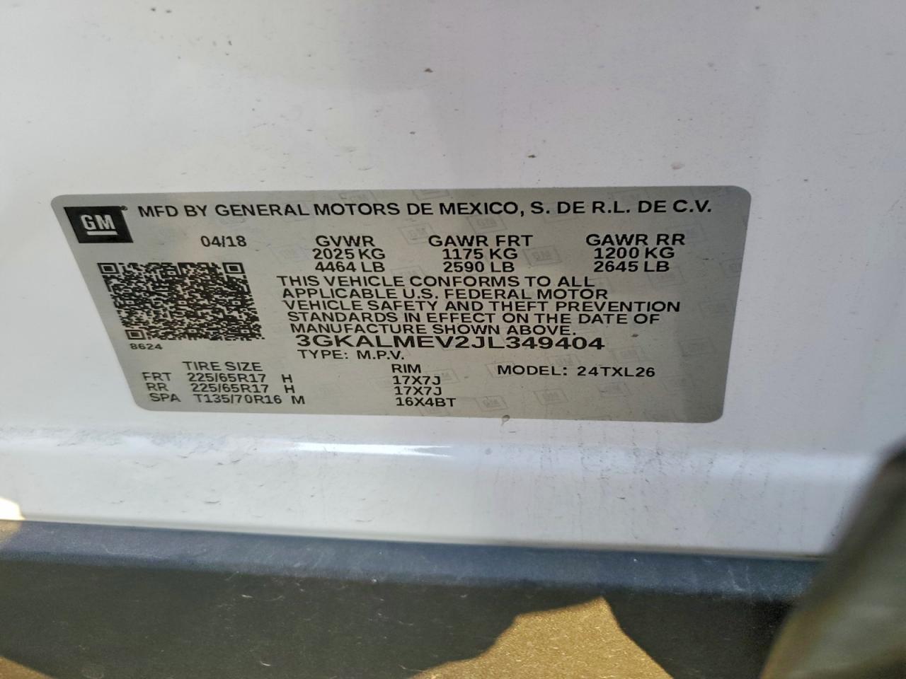 2018 GMC Terrain sle