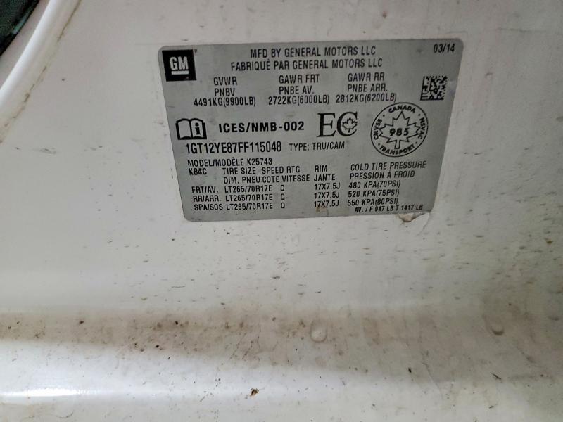 2015 GMC Sierra K2500 sle