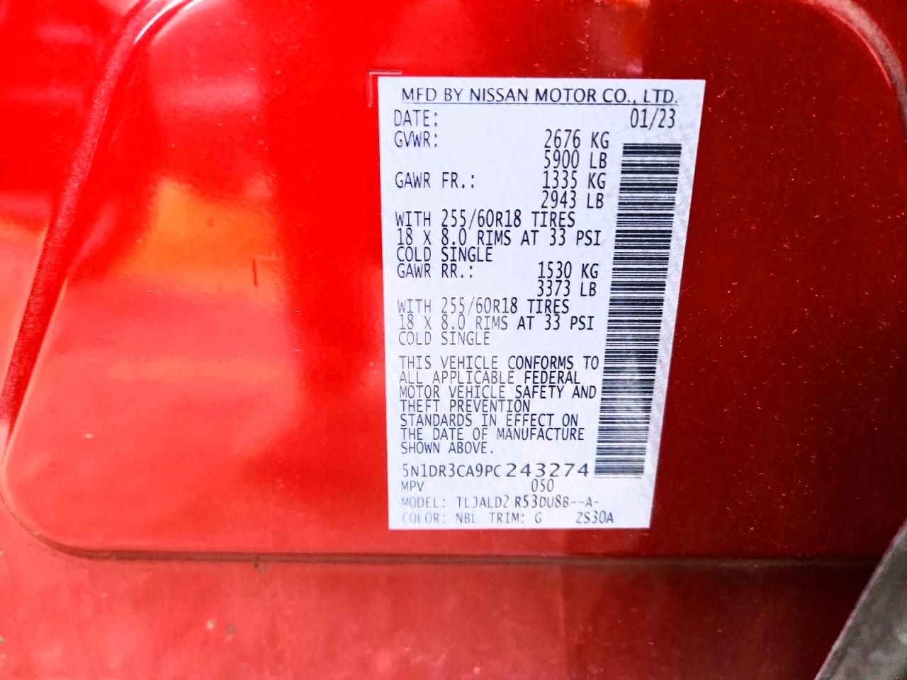 2023 Nissan Pathfinder sl