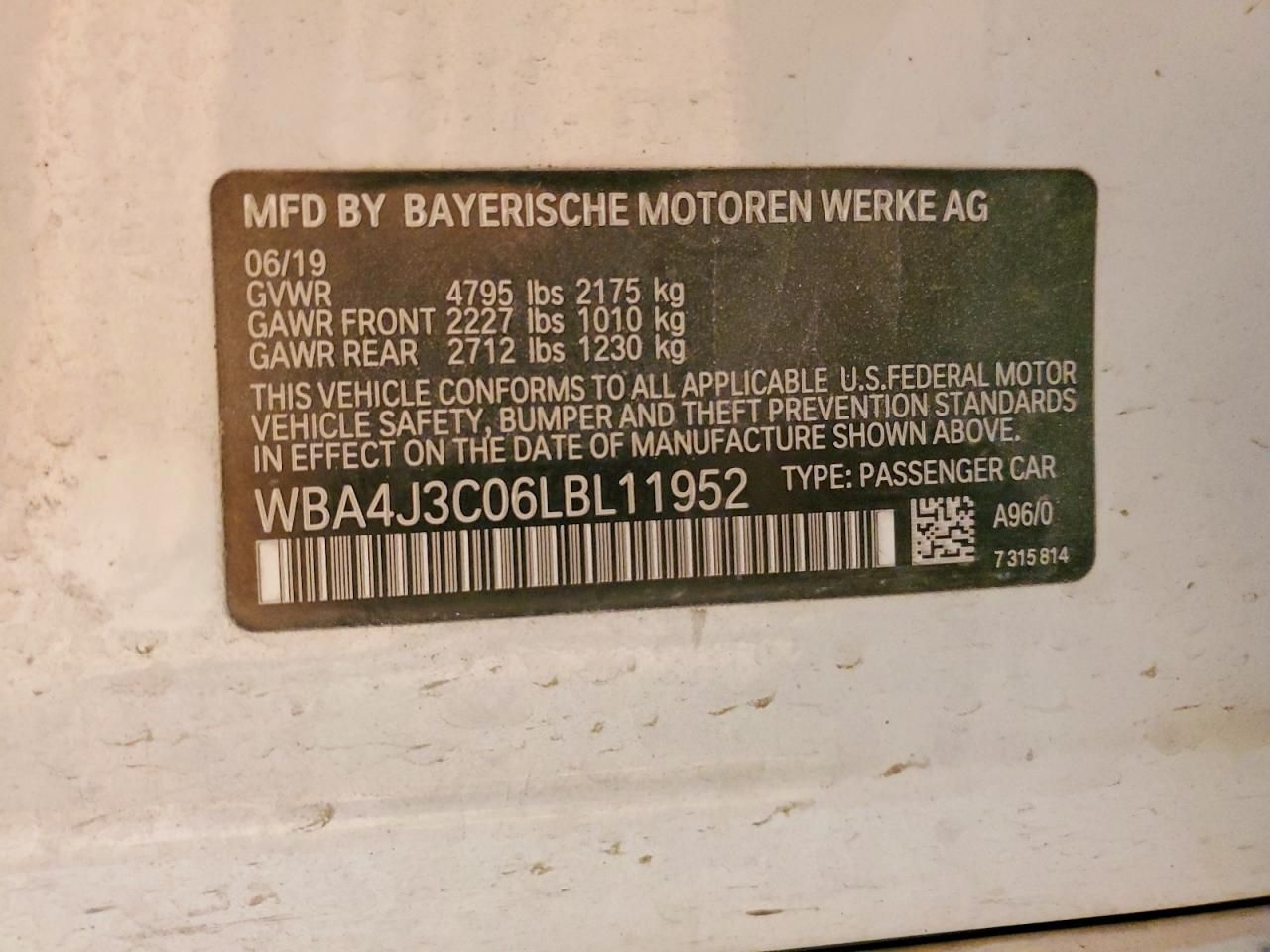 2020 BMW 430xi Gran Coupe