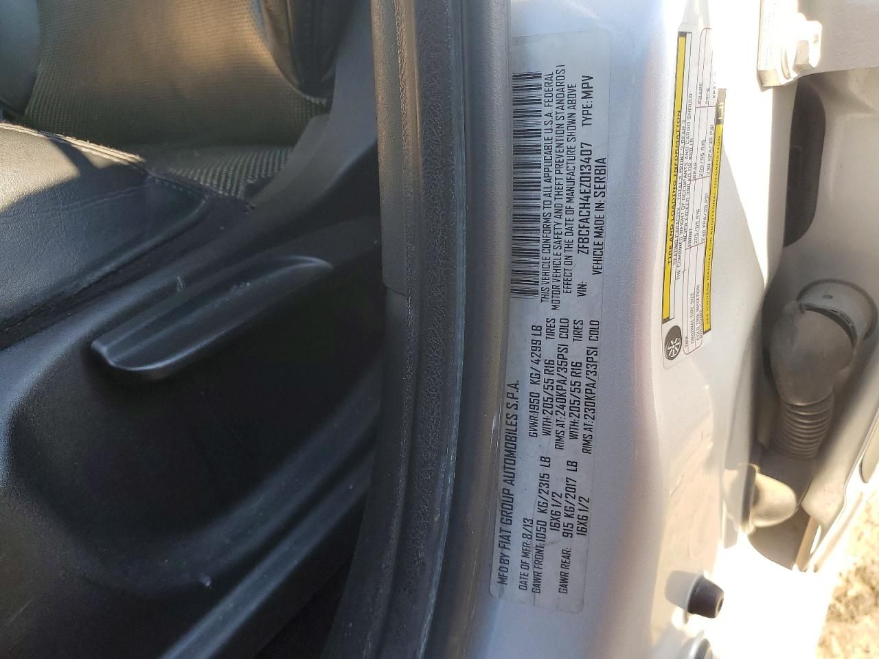 2014 Fiat 500l Lounge