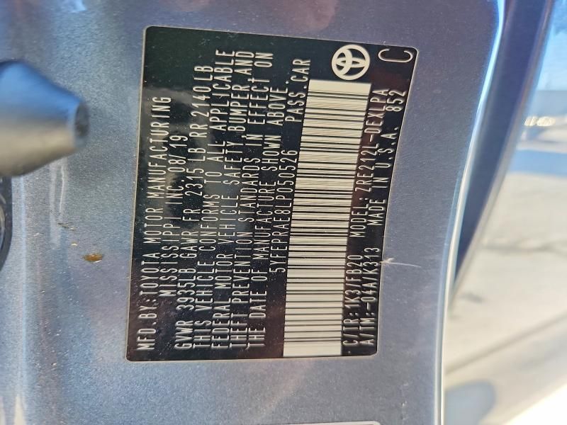 2020 Toyota Corolla le