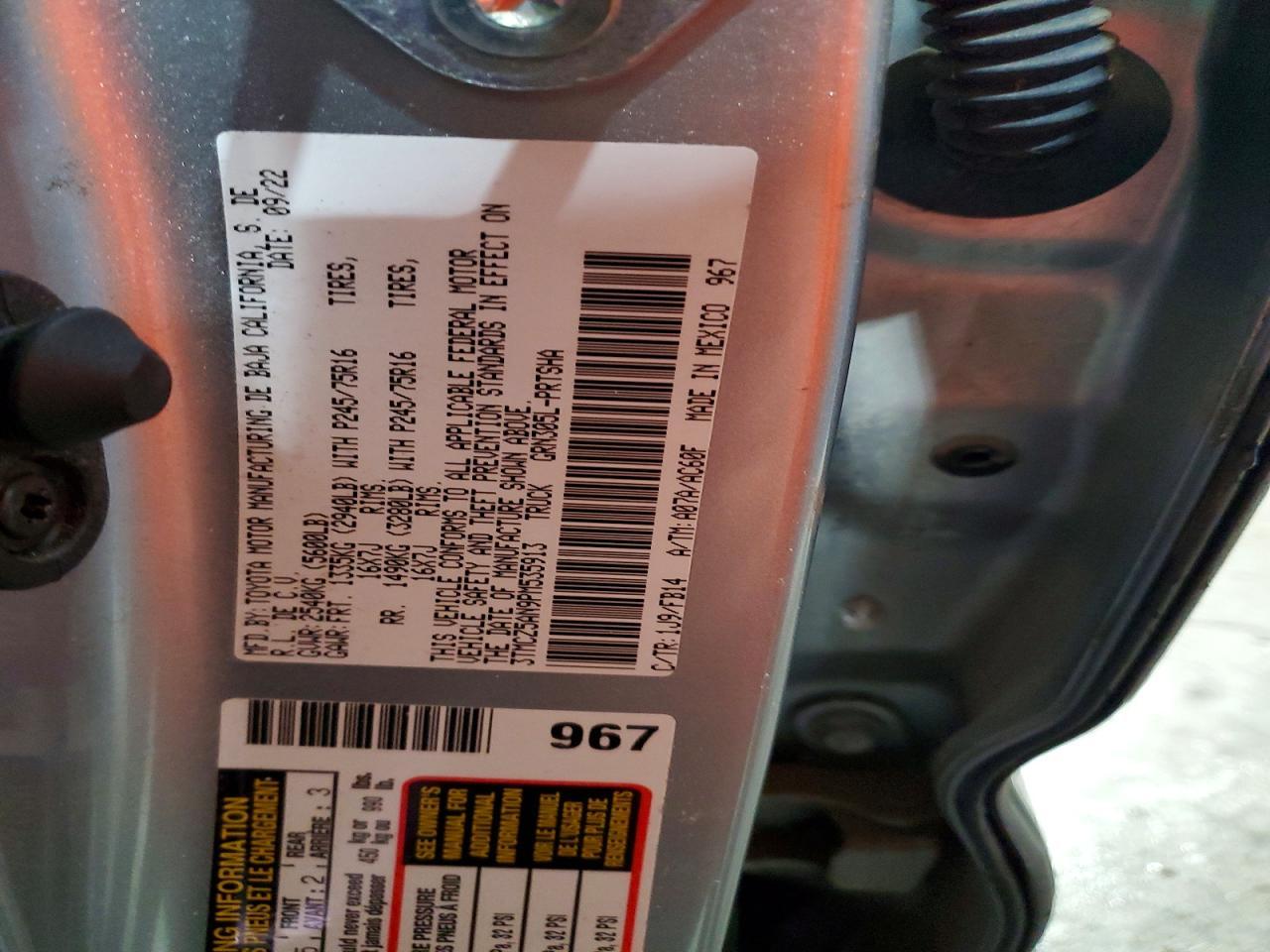 2023 Toyota Tacoma SR V6