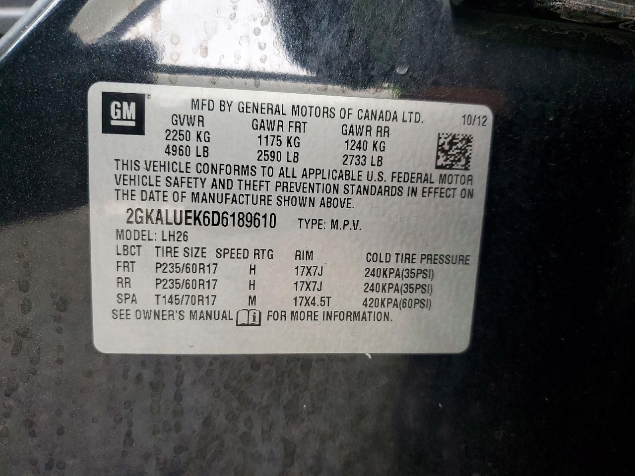 2013 GMC Terrain slt