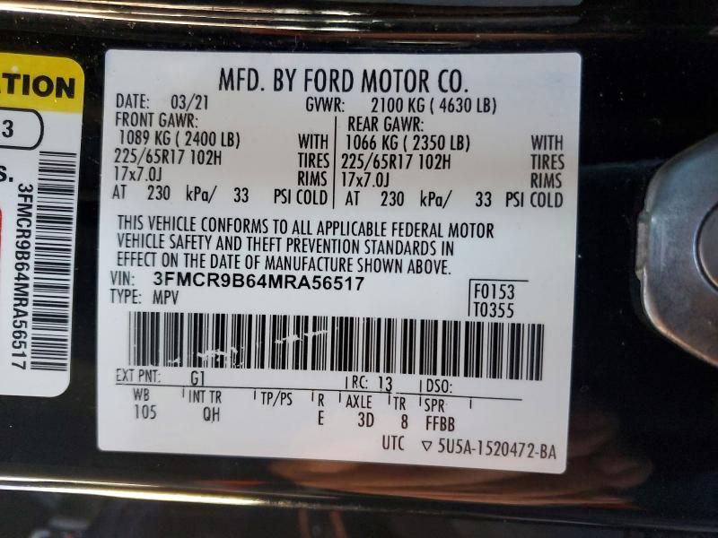 2021 Ford Bronco Sport big Bend