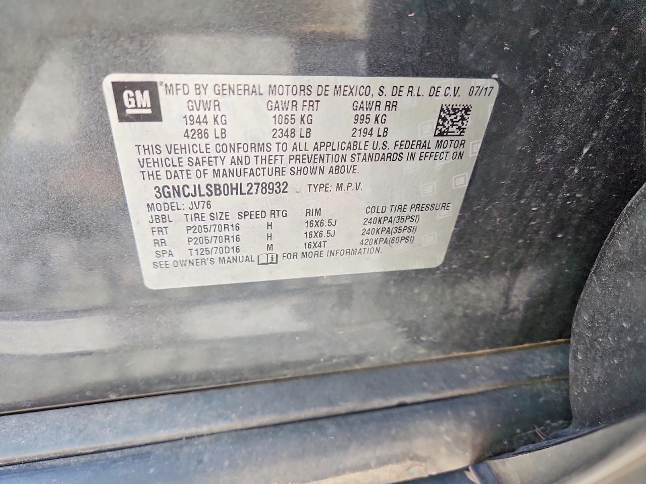 2017 Chevrolet Trax 1LT