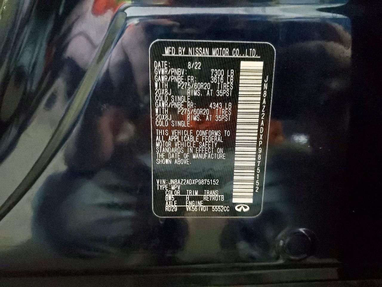 2023 Infiniti Qx80 Luxe