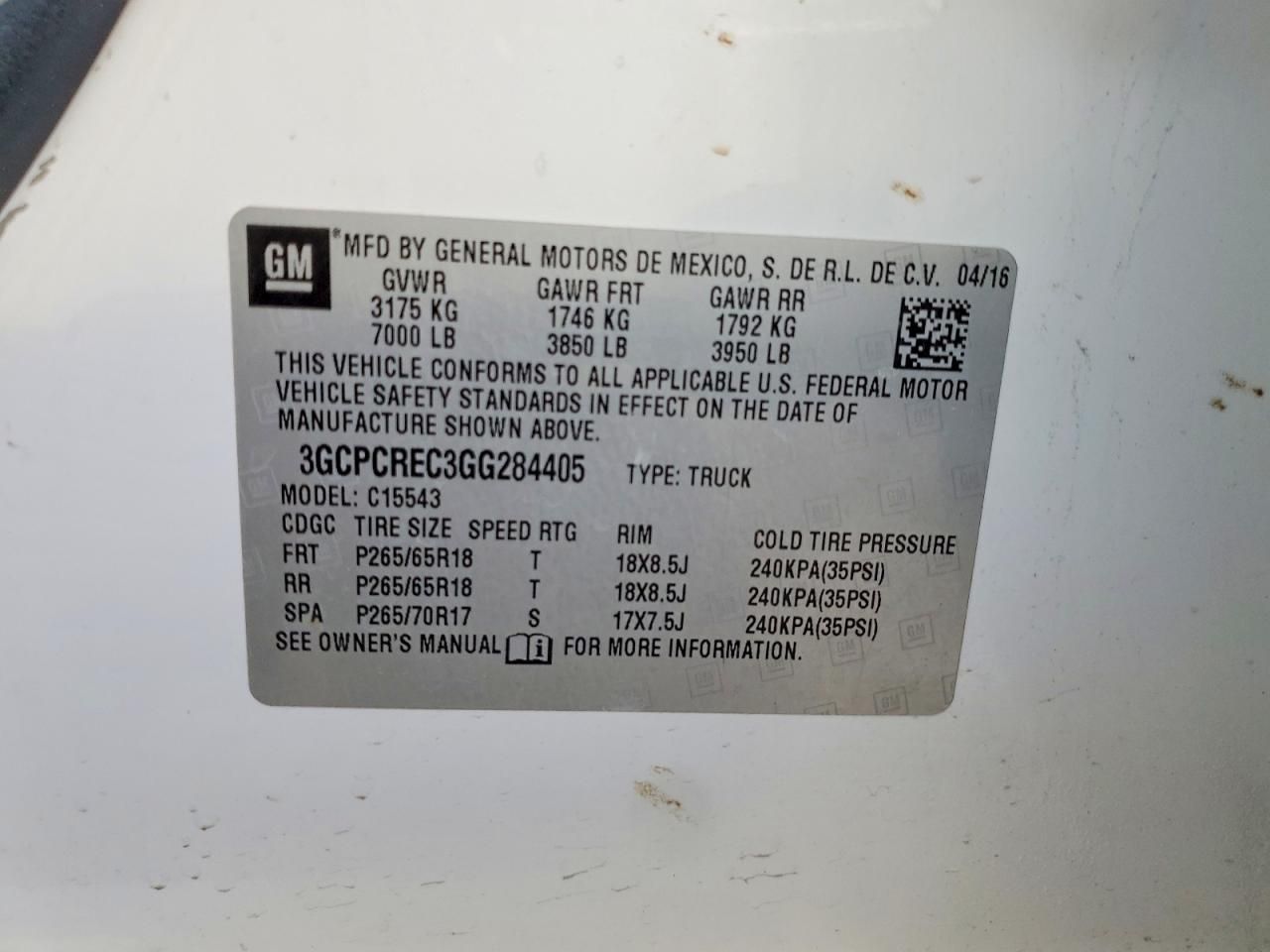 2016 Chevrolet Silverado C1500 LT