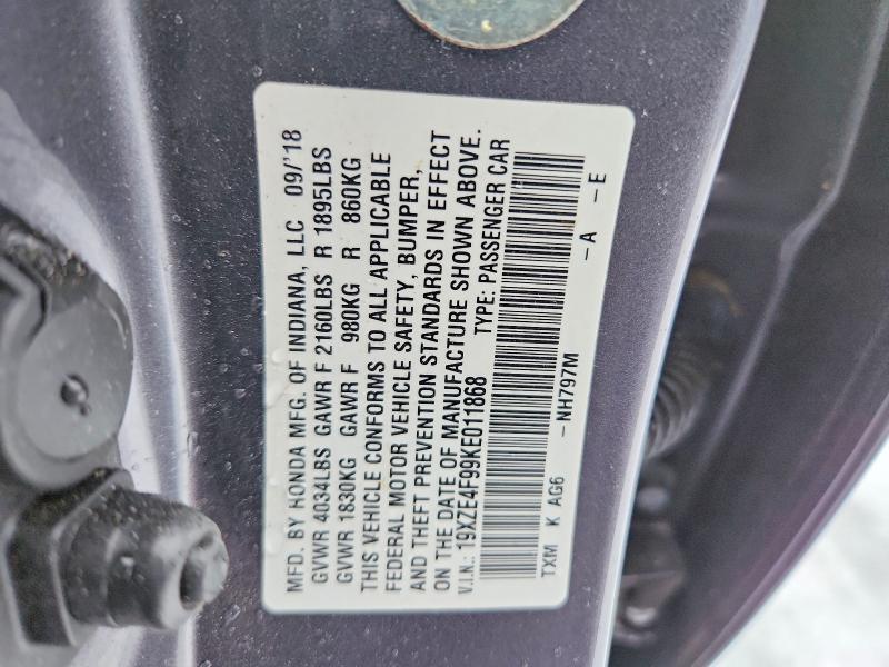 2019 Honda Insight Touring