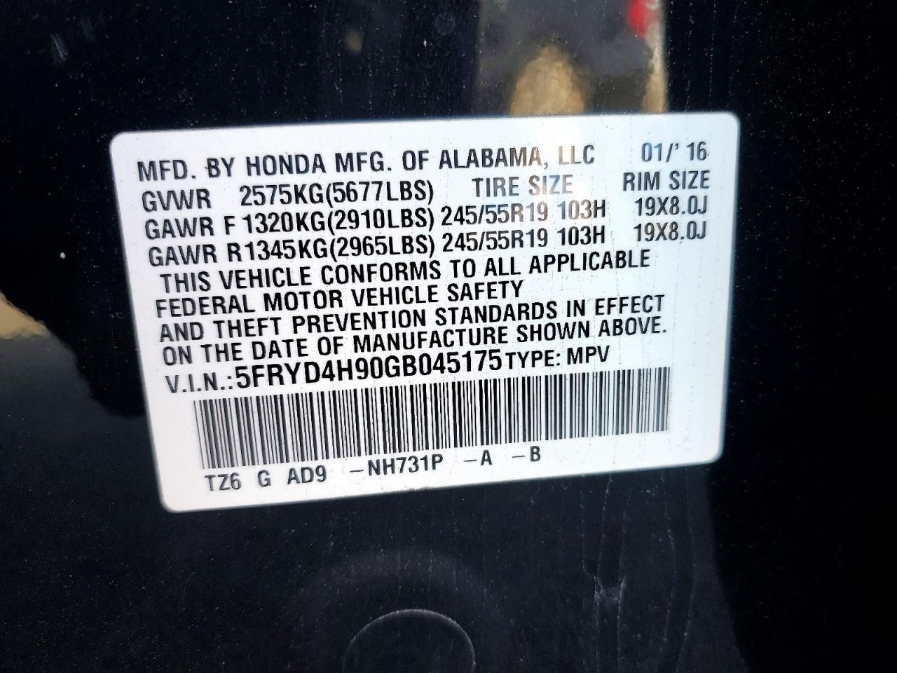 2016 Acura Mdx Advance