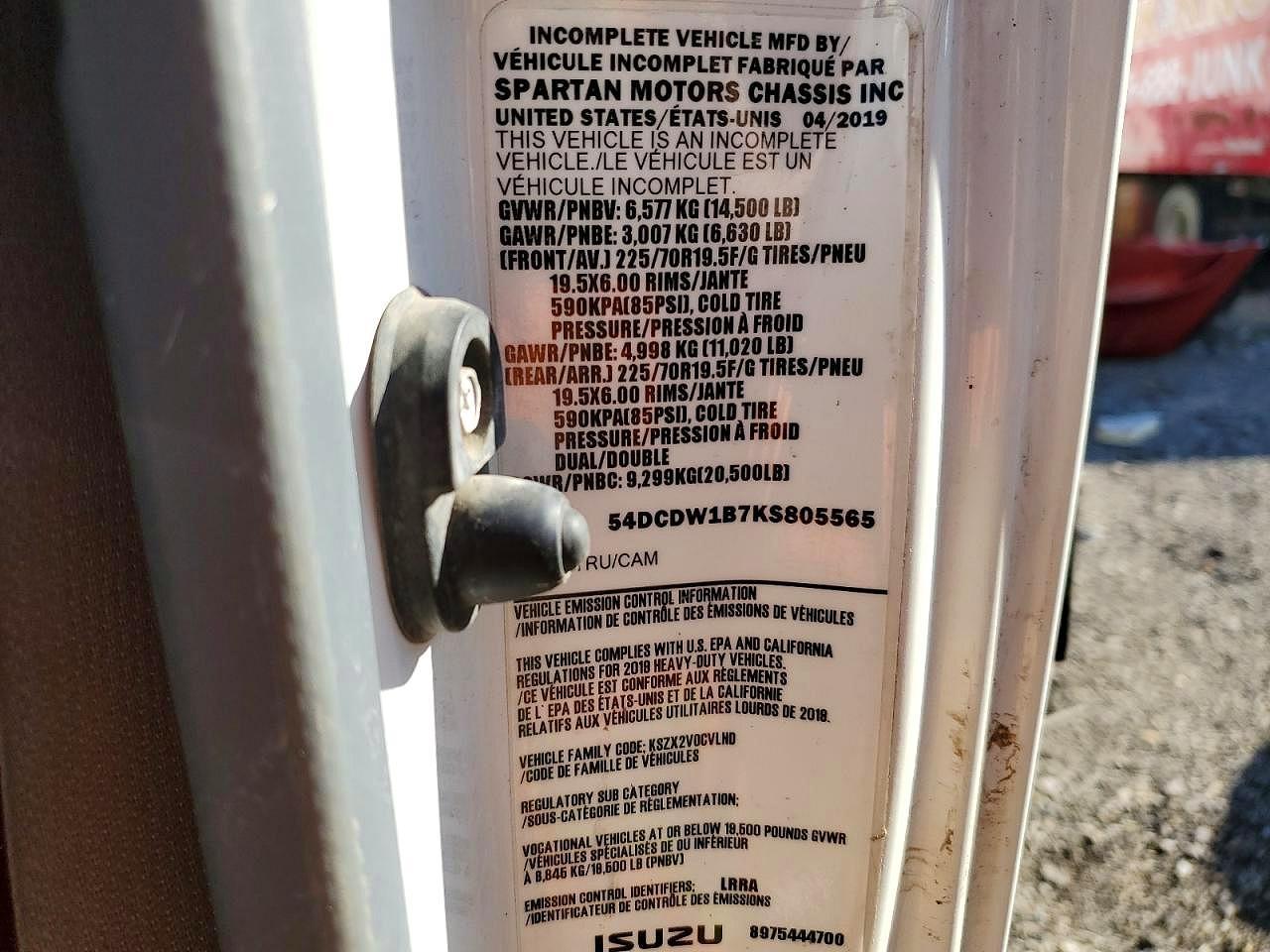 2019 Chevrolet 4500 Flatbed Truck