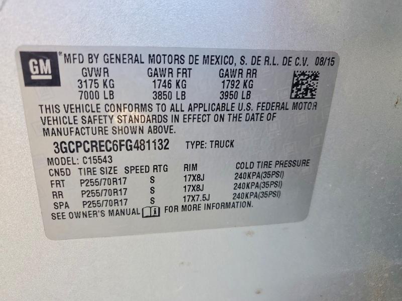 2015 Chevrolet Silverado C1500 lt