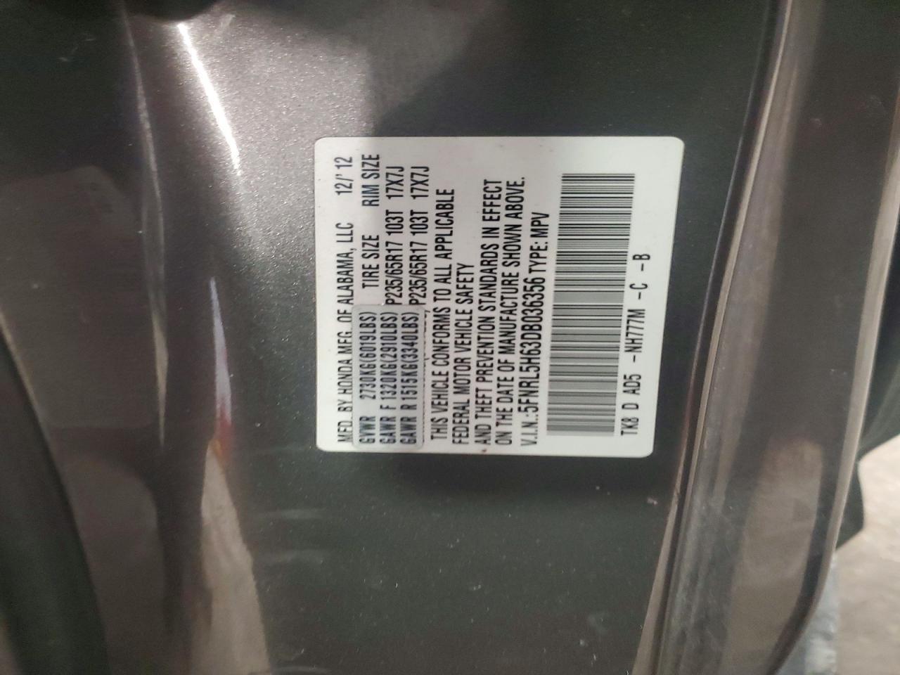 2013 Honda Odyssey exl