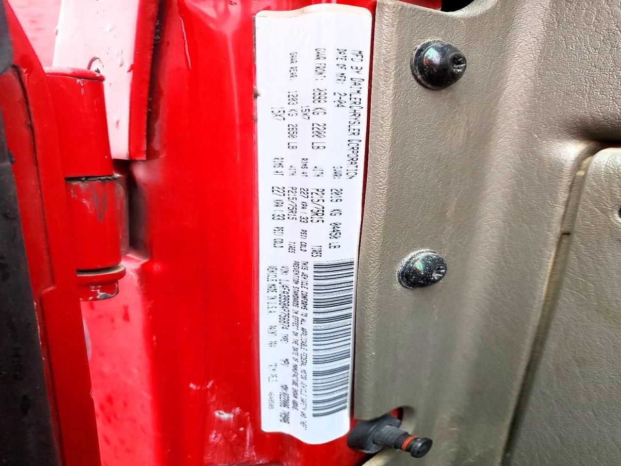 2004 Jeep Wrangler x