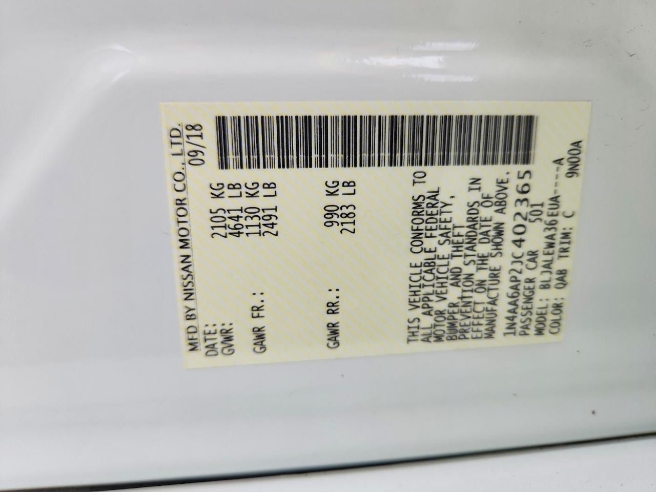 2018 Nissan Maxima 3.5s