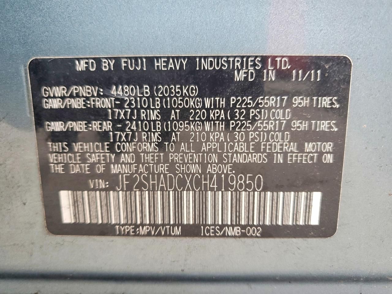 2012 Subaru Forester 2.5x Premium