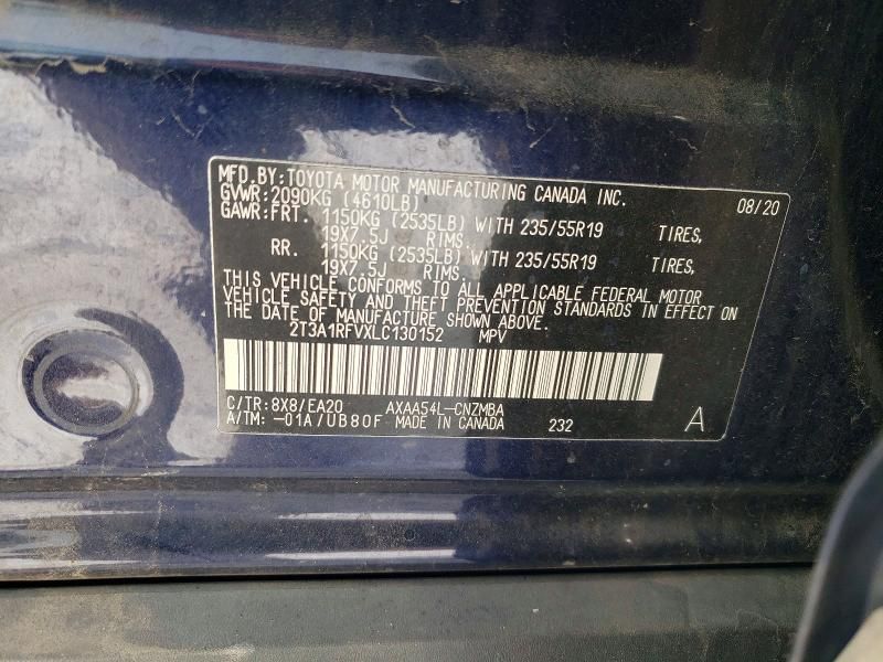 2020 Toyota Rav4 xle Premium