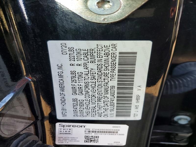 2020 Acura Tlx Technology