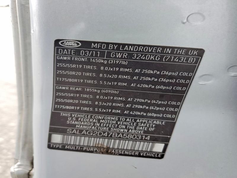 2011 Land Rover LR4 hse