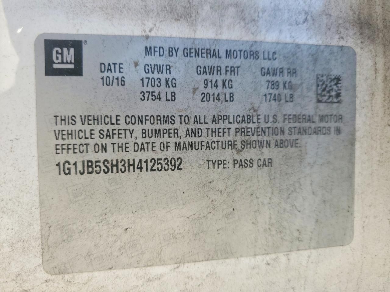 2017 Chevrolet Sonic ls