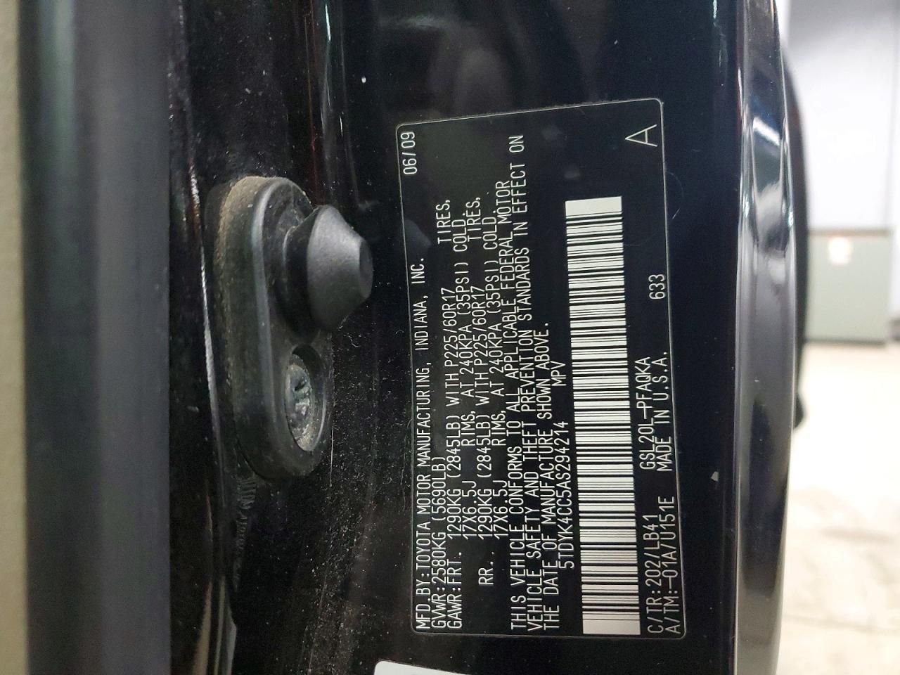 2010 Toyota Sienna xle