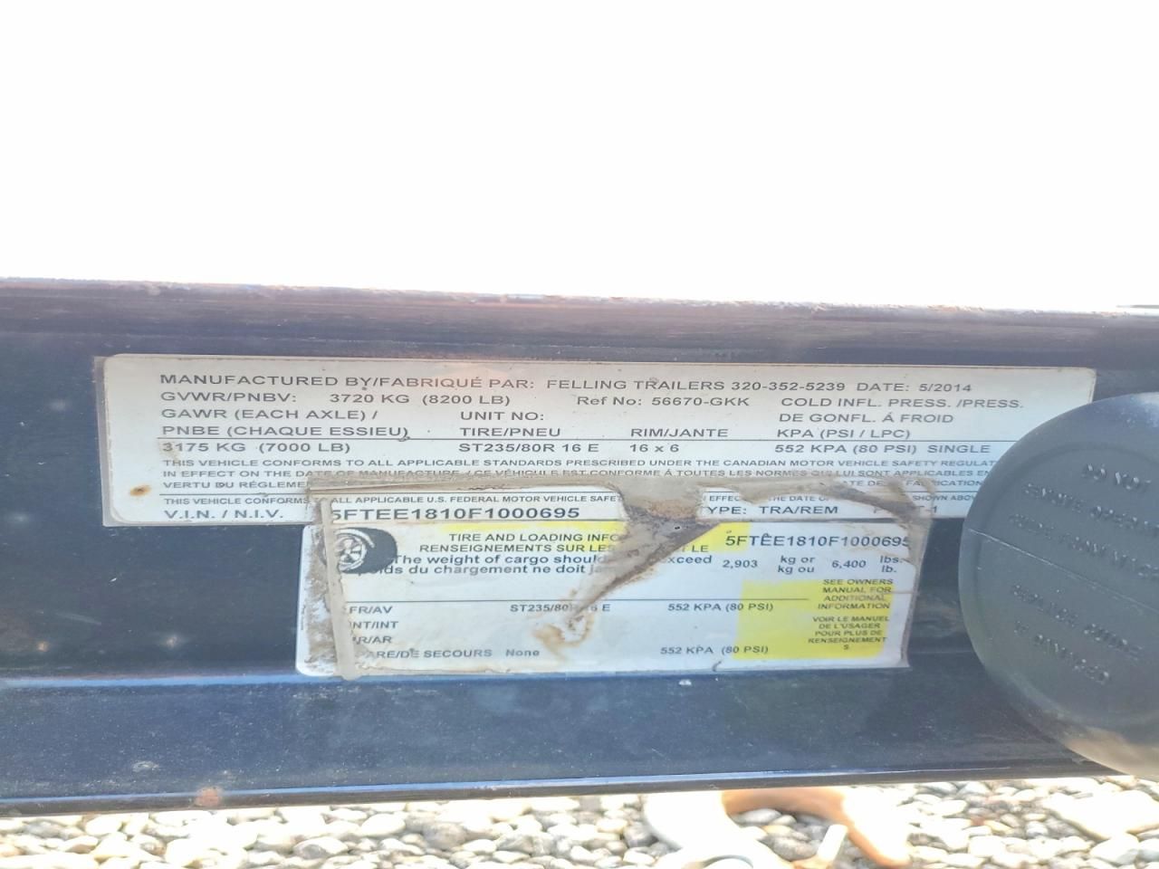 2015 Felling Trailer 2015 Felling Utility Trailer