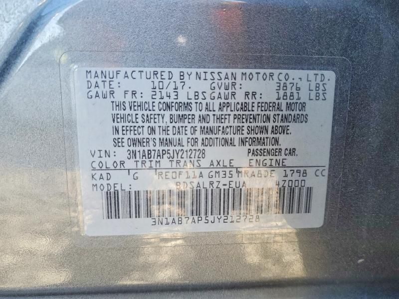 2018 Nissan Sentra s