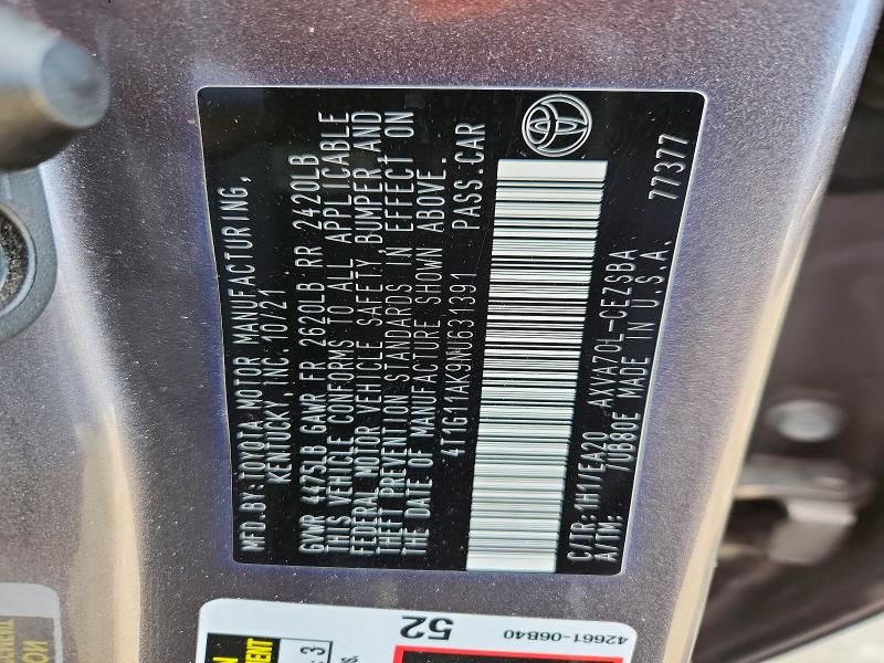 2022 Toyota Camry se